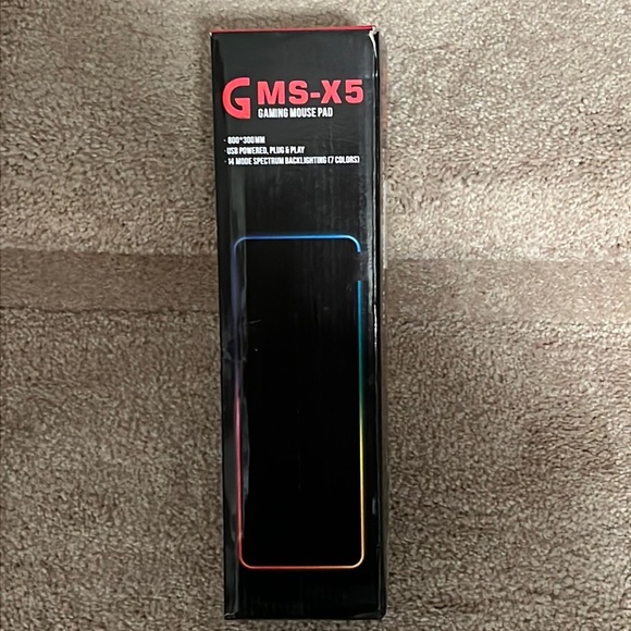 GMS-X5 7 Colors Symphony Glowing Gaming Mouse Pad, 14 Spectral Backlight… - Picture 2 of 10